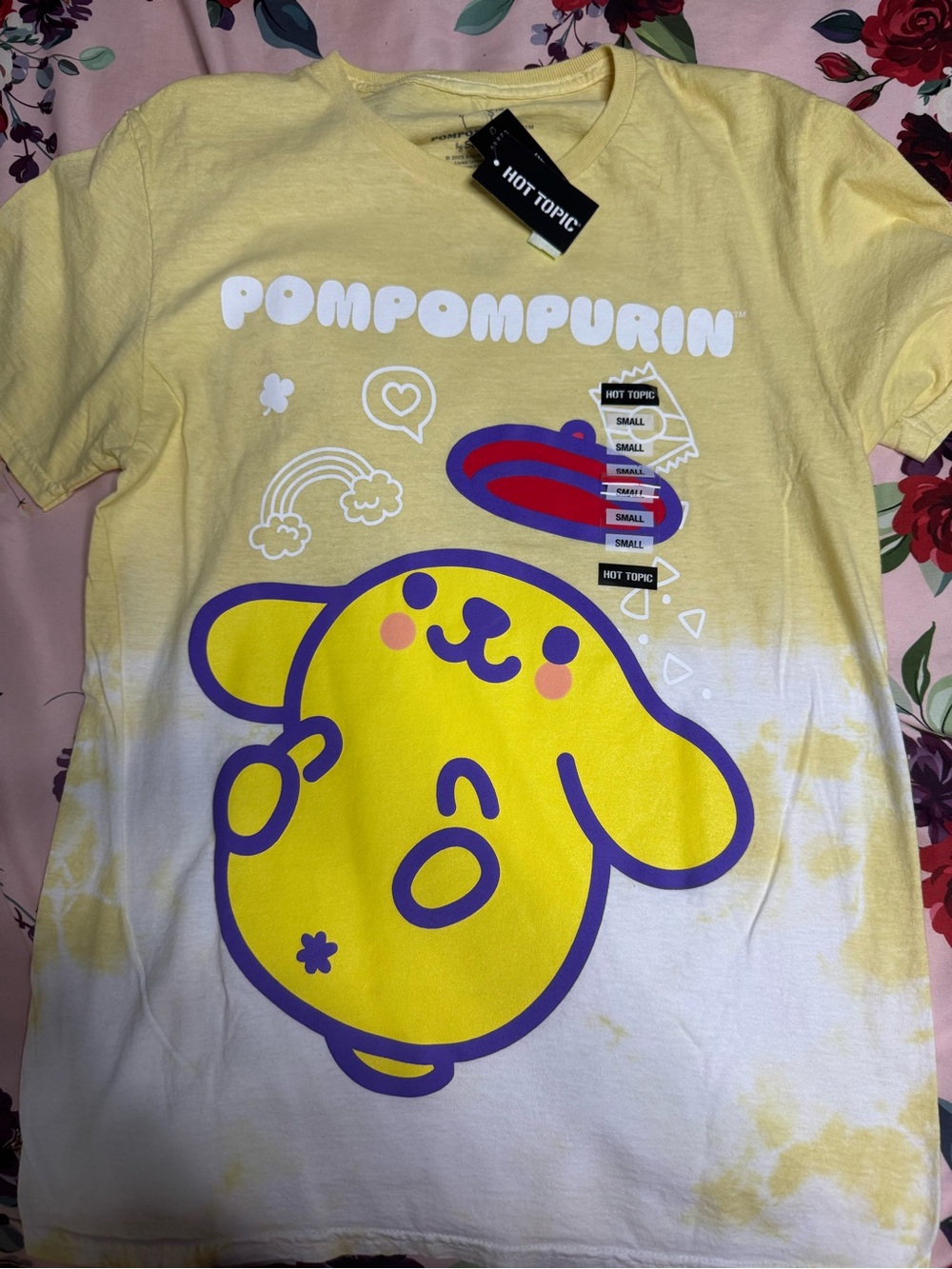 Hot Topic Yellow Pompompurin Graphic Tee